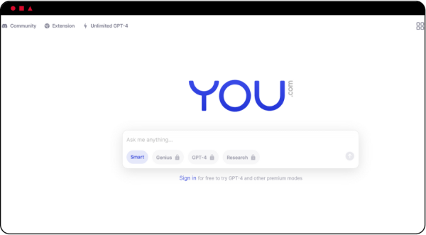 You