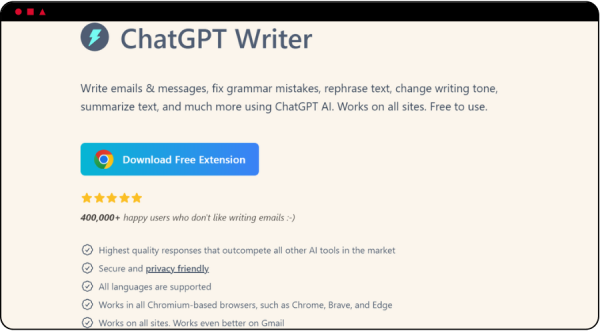 ChatGPT Writer