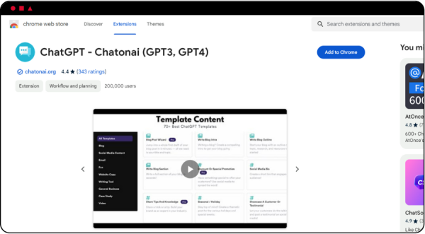 ChatGPT Chrome Extension