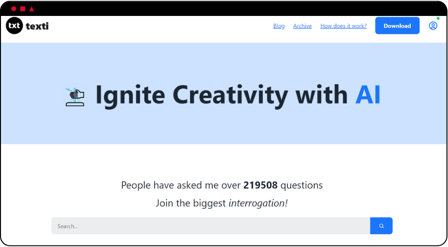 Texti texti - Best AI Tool for AI that lives in your browser! It will c ...