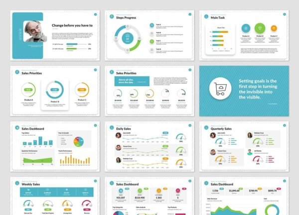 Sales Data PowerPoint Presentation Template