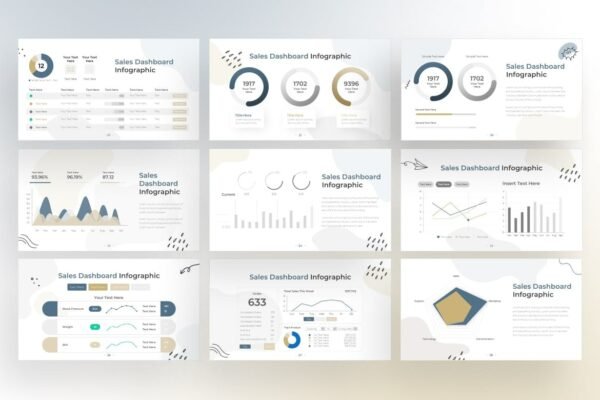 Sales Dashboard Infographic PowerPoint