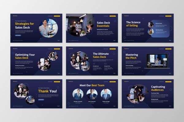 Sales Strategy - Sales Deck PowerPoint Template