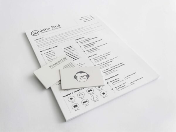 Free A4 Resume Template (Sketch)