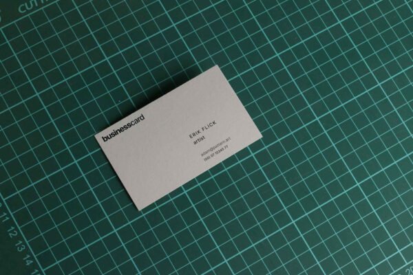 Business Card on Cutting Mat Mockup