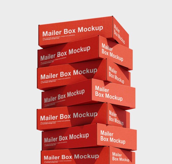Cardboard Boxes Mockup