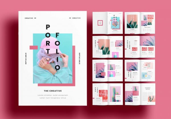 Free Creative Portfolio Layout Template (INDD)