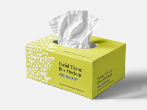 Facial Tissue Box Mockup