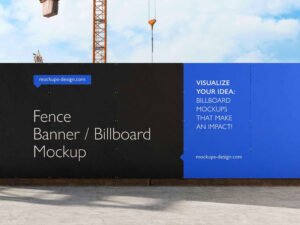 Fence Billboard Mockup