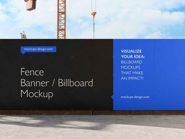 Fence Billboard Mockup