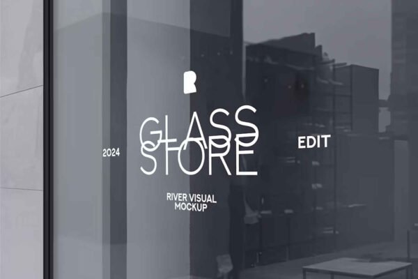 Glass Storefront Mockup