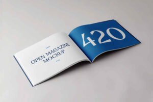 Horizontal Magazine Mockup