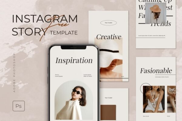 Free Instagram Story Template (PSD)