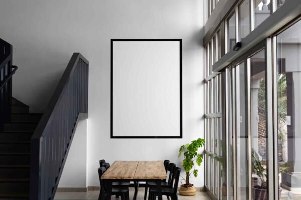 Living Room Wall Poster Mockup