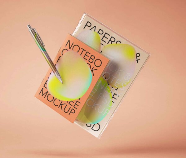 Notebook Stationery Mockup