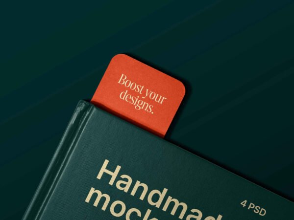 Paper Bookmark Mockup