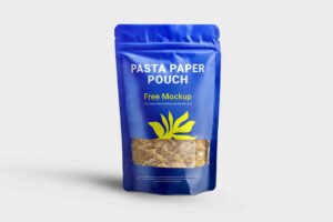 Pasta Paper Pouch Mockup