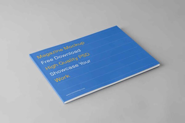 Perfect Binding Magazine Mockup