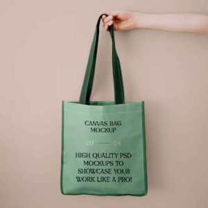 Shopping Canvas Bag Mockup