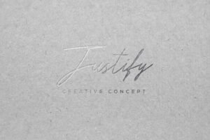 Silver Paper Logo Mockup