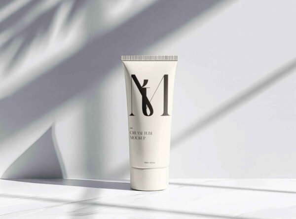 Stylish Cream Tube Mockup