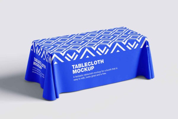 Free Tablecloth Mockup