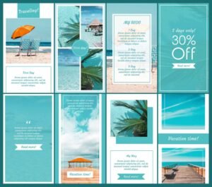 Free Vacation Instagram Story Templates (PSD)