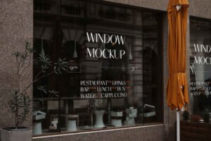 Window Sticker Mockup