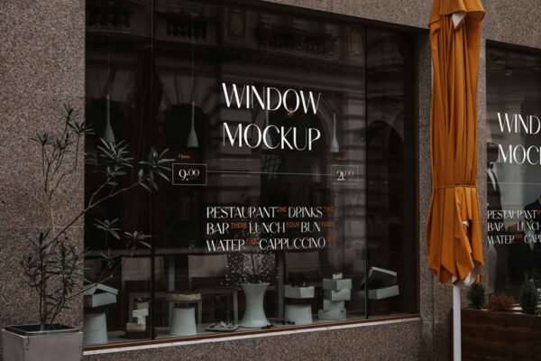 Window Sticker Mockup