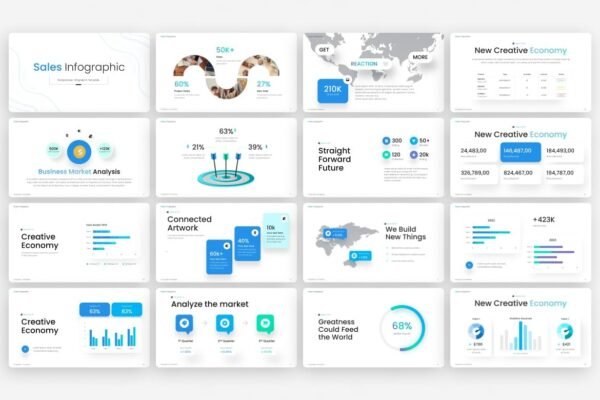 Business Sales Infographic PowerPoint Template