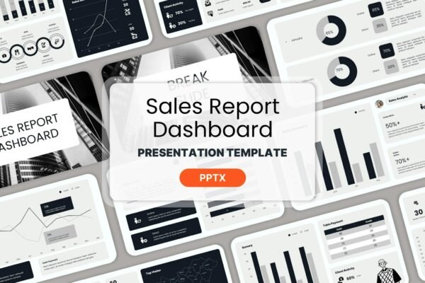 Sales Report Dashboard - Powerpoint