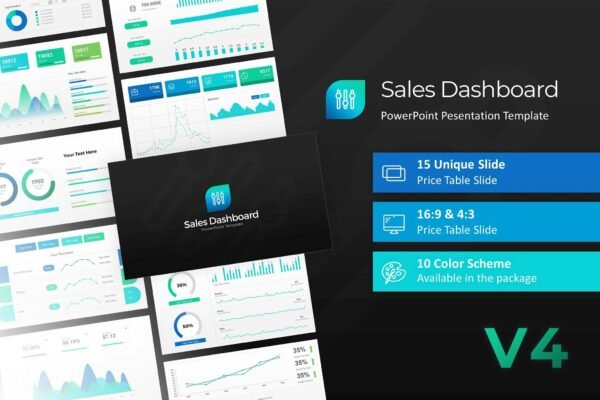 Sales Dashboard PowerPoint Template