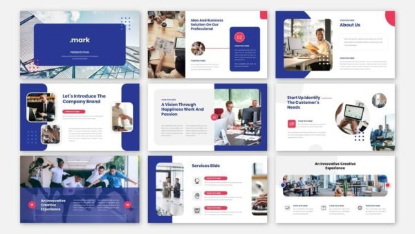 market Business Sales Company Powerpoint Template