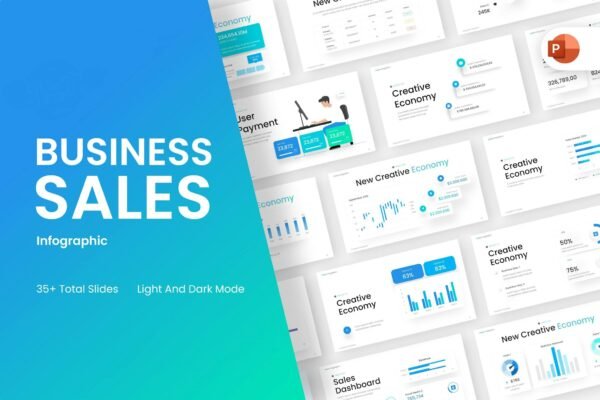 Business Sales Infographic PowerPoint Template