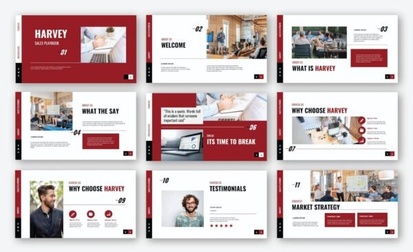 Sales Playbook Powerpoint Template