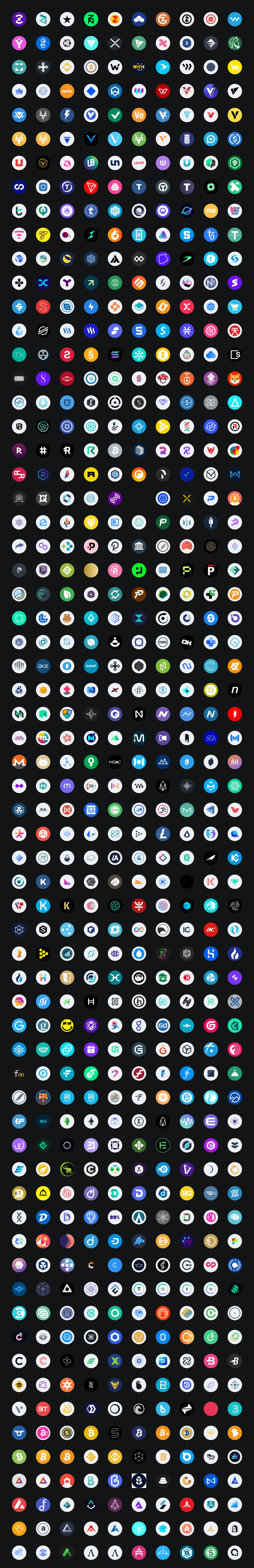 Free 579 Cryptocurrency Vector Logos