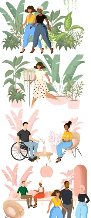 Fresh Folk Illustration Library