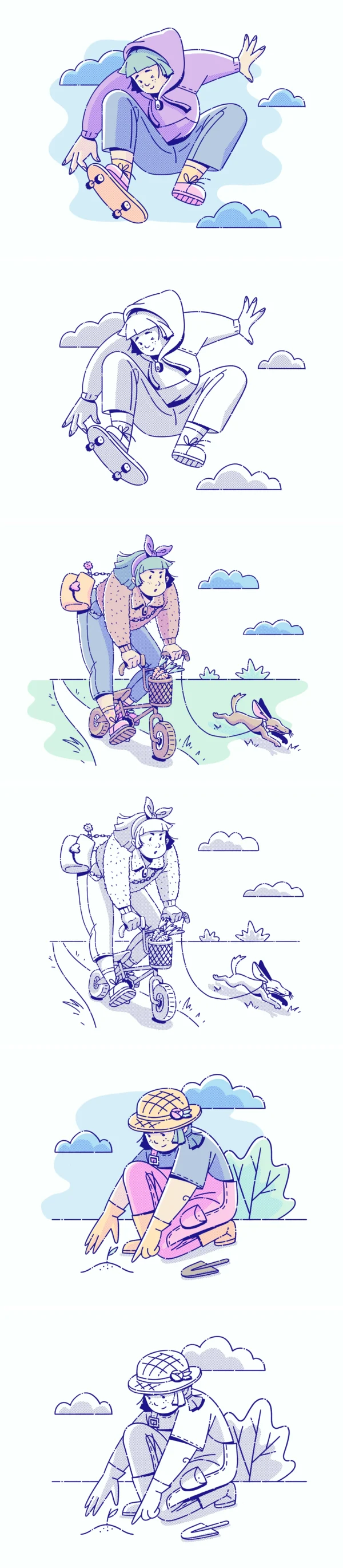 Halftone Free Illustrations