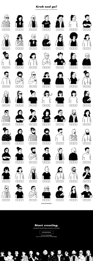 Open Peeps - Illustration Library