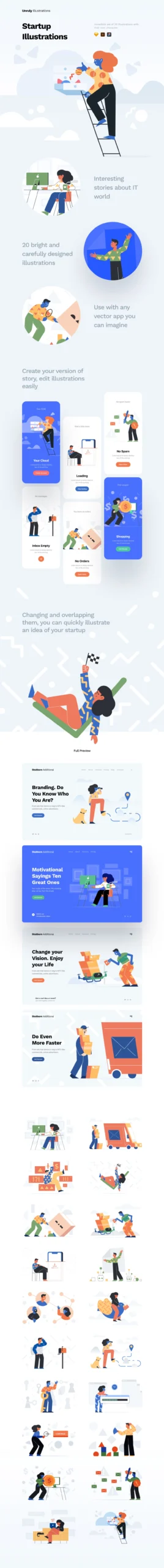 Unruly Landing Page Illustrations