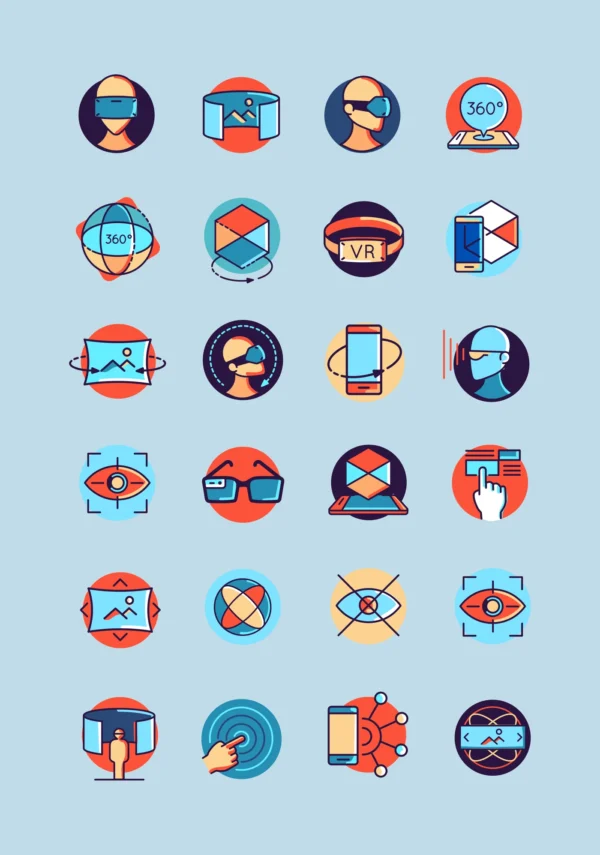 Virtual Reality Free Icon Pack