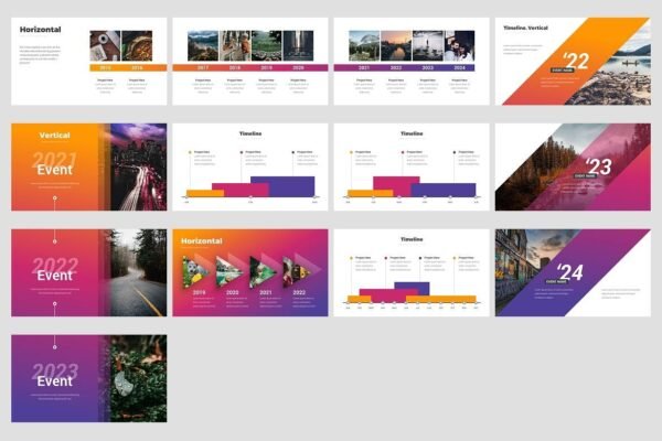 Timeline Marketing Infographics PowerPoint