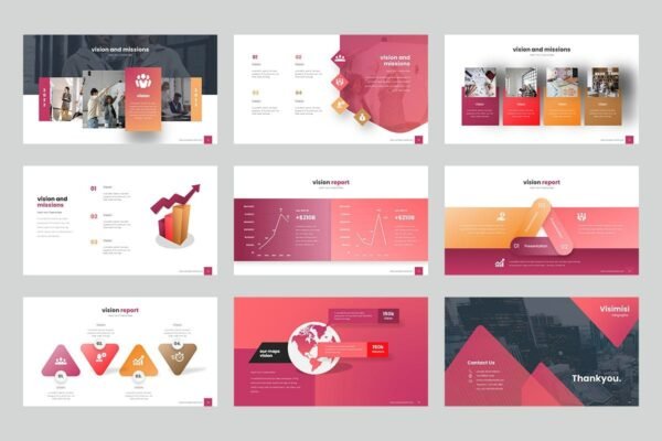 Visimisi Infographic PowerPoint