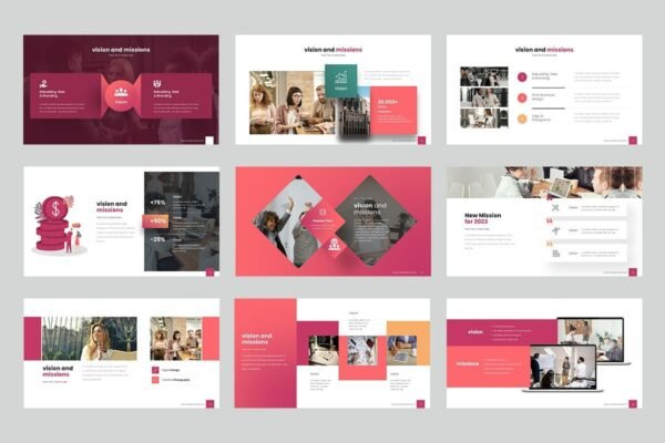Visimisi Infographic PowerPoint