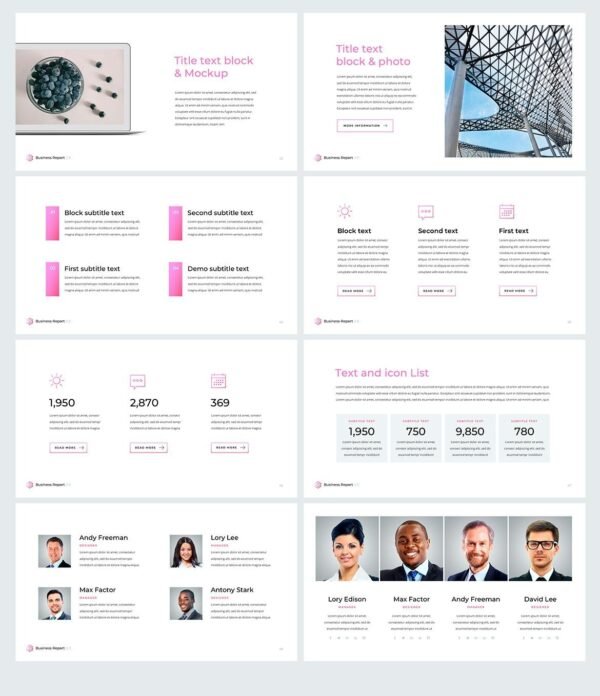 Business Report 2.0 for Keynote