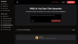 FREE AI YouTube Title Generator