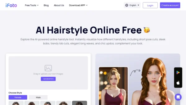 AI Hairstyle Changer:Try different hairstyles