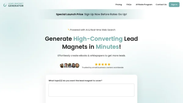 Lead Magnet Generator
