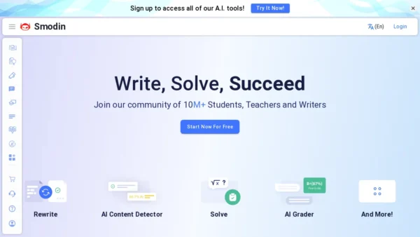 Smodin: Multi-lingual Writing Assistance
