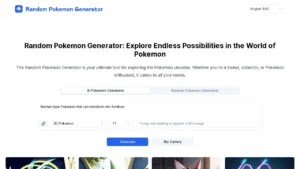 Random Pokemon Generator & AI Pokemon Generator